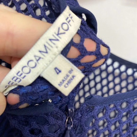 Rebecca Minkoff Perwinkle Blue Crochet Lace Dress - Picture 3 of 6